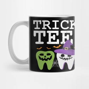 Trick Or Teeth Spooky Halloween Dental Hygienist Assistant Tech Funny Dental Office Group Mug